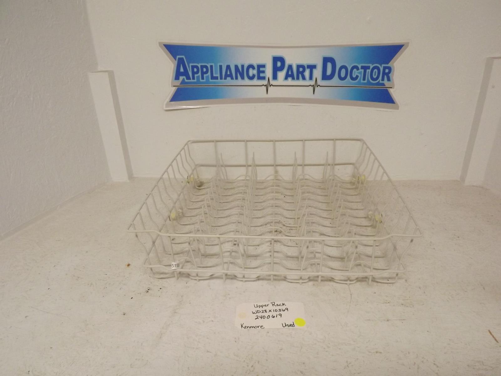 Kenmore Dishwasher WD28X10369 2400619 Upper Dish Rack Used Kenmore Dishwasher WD28X10369 2400619 Upper Dish Rack Used